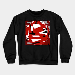 White and black on red II Crewneck Sweatshirt